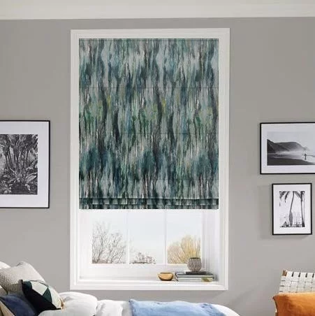 Mist Kingfisher Roman Blind | Post my Blinds Ltd