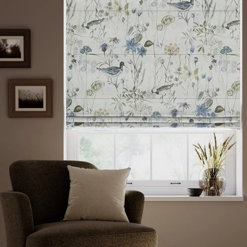 Emilie Cognac Roman Blind | Post my Blinds Ltd