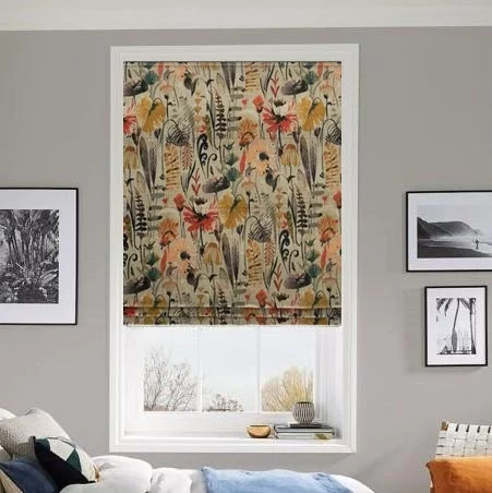 Filigree Vert De Gris Roman Blind | Post my Blinds Ltd