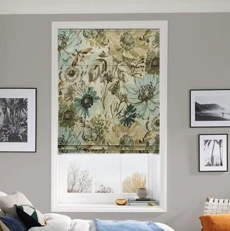 Ayla Charcoal Roman Blind | Post my Blinds Ltd
