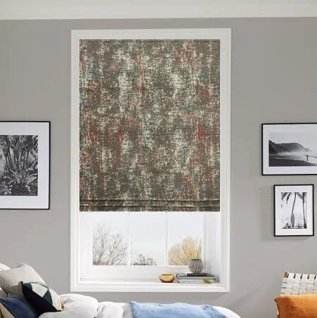 Lyric Pewter Roman Blind | Post my Blinds Ltd