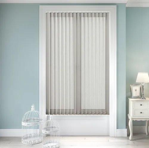 Serenella Isabelle Cotton Vertical Blind | Post my Blinds Ltd