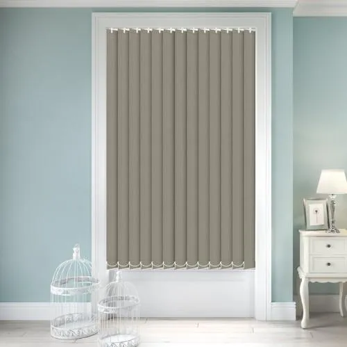 Rhododendron Iris Taupe Roller Blind | Post my Blinds Ltd